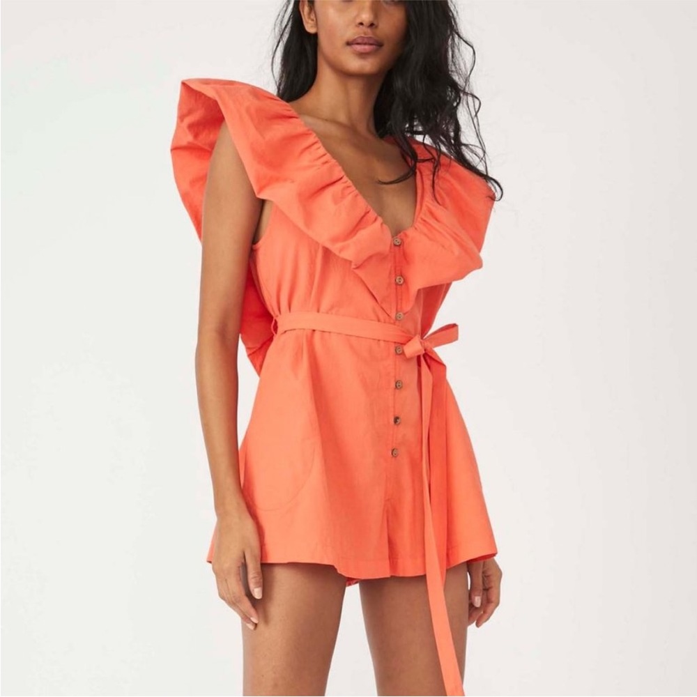 NWT Free People Darling Romper / Watermelon Smile